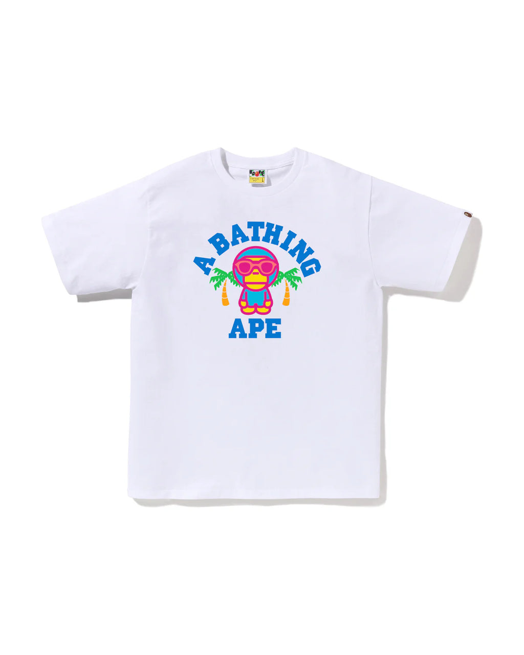 BAPE COLORS MILO COLLEGE SUMMER TEE