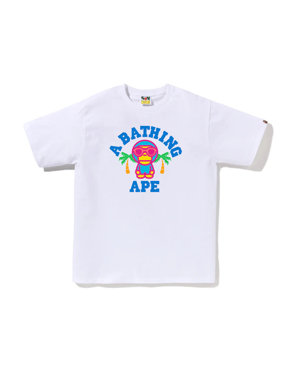 BAPE COLORS MILO COLLEGE SUMMER TEE