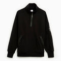 C.P. COMPANY ZIP SWEATSHIRT IN BLACK