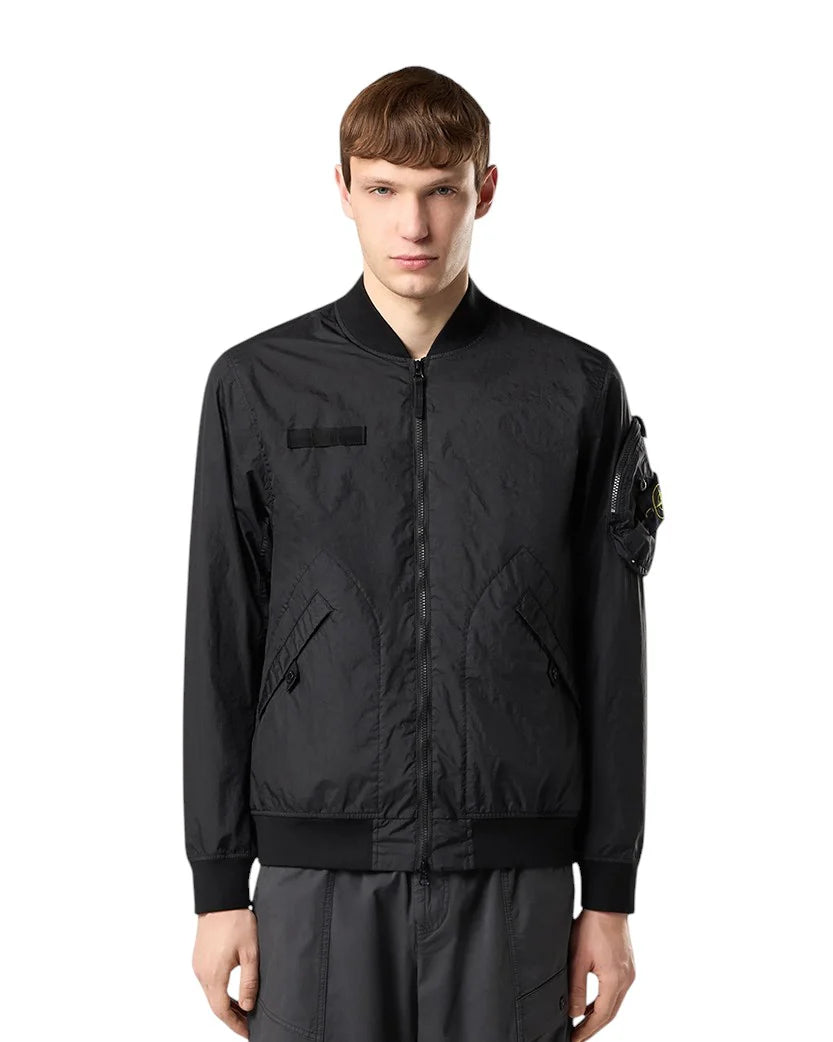 STONE ISLAND 25FW MEMBRANA 3L TC BOMBER JACKET BLACK