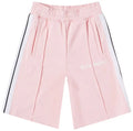 PALM ANGELS CLASSIC TRACK SHORTS 'ALMOND BLOSSOM/WHITE'