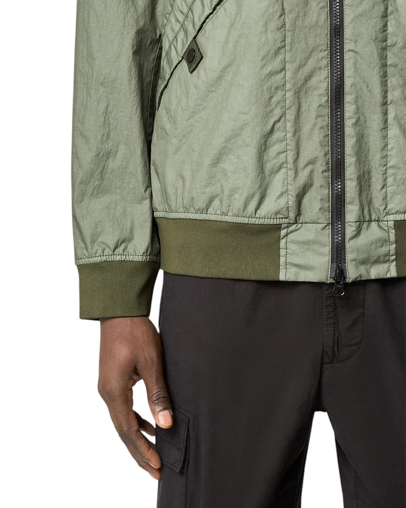STONE ISLAND 25FW MEMBRANA 3L TC BOMBER JACKET SAGE GREEN