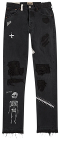 GALLERY DEPT. FUCK FACE DENIM 'BLACK'