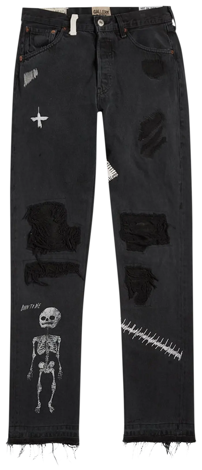 GALLERY DEPT. FUCK FACE DENIM 'BLACK'