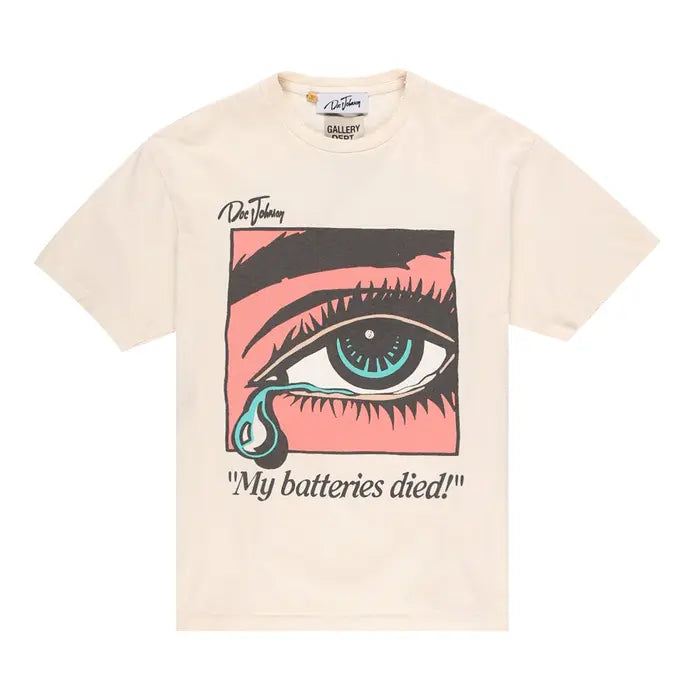 GALLERY DEPT. DEAD BATTERIES TEE 'WHITE'