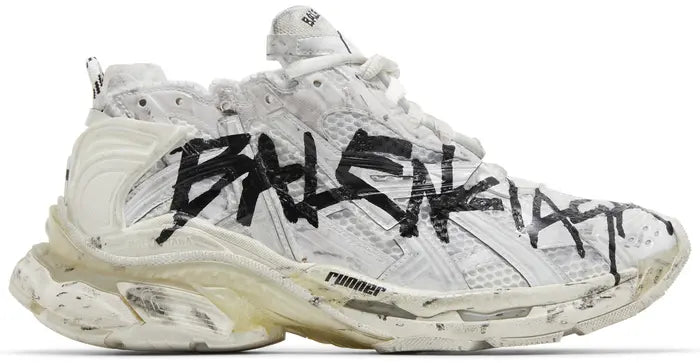 BALENCIAGA RUNNER SNEAKER 'GRAFFITI - WHITE BLACK'