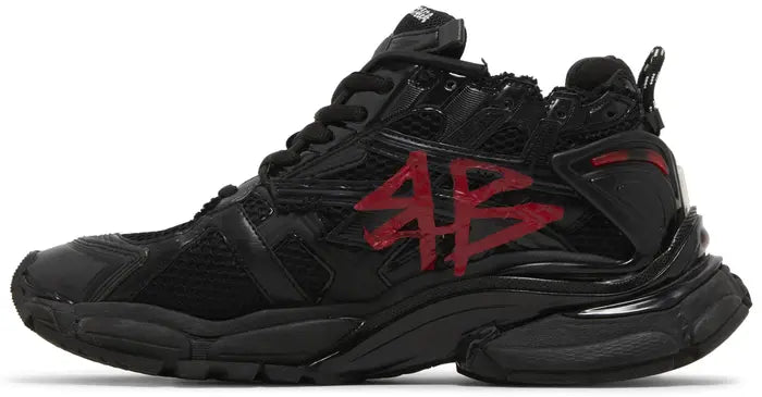 BALENCIAGA RUNNER SNEAKER 'GRAFFITI – BLACK RED'