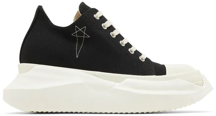 RICK OWENS EDFU DRKSHDW PENTAGRAM EMBROIDERY ABSTRACT LOW 'BLACK MILK'