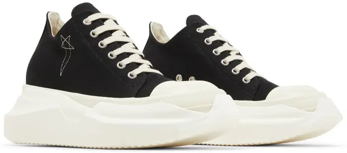 RICK OWENS EDFU DRKSHDW PENTAGRAM EMBROIDERY ABSTRACT LOW 'BLACK MILK'