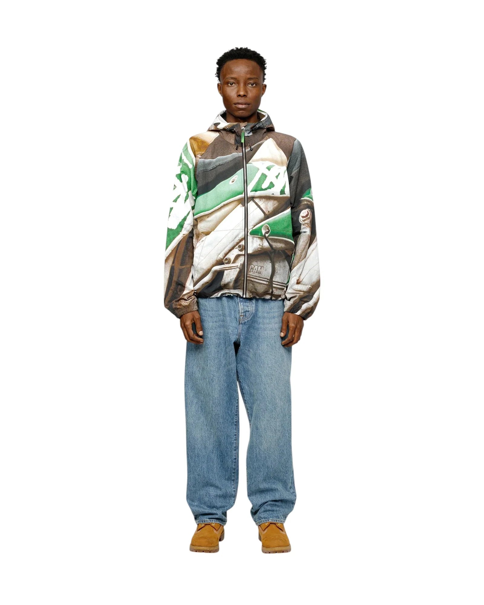 STUSSY BEACH SHELL JACKET BAJA PRINT
