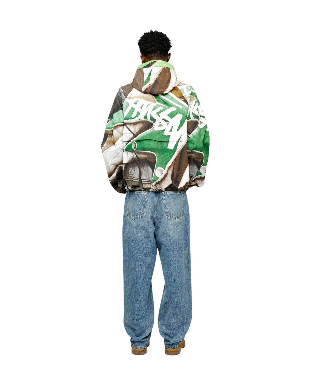STUSSY BEACH SHELL JACKET BAJA PRINT