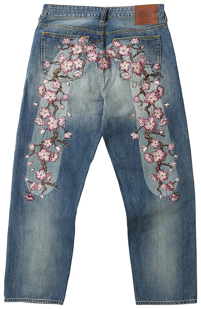 PALACE EVISU DENIM JEANS STONE WASH