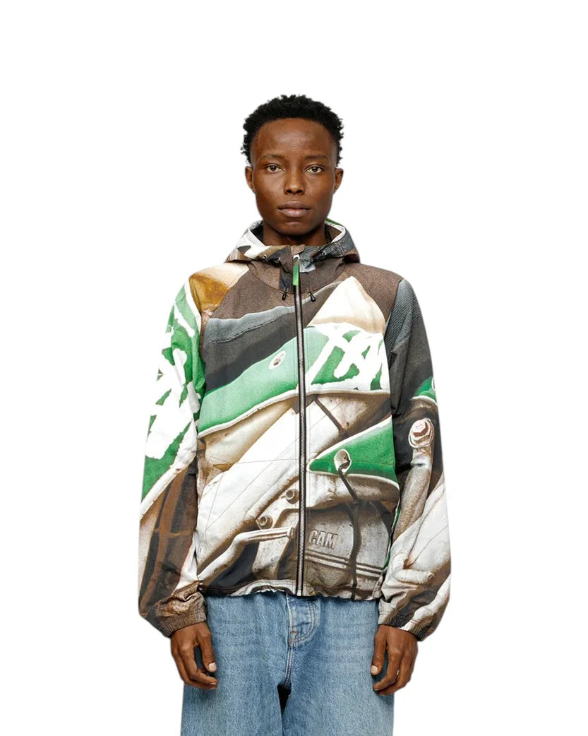 STUSSY BEACH SHELL JACKET BAJA PRINT