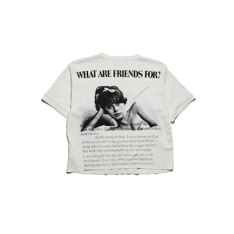 ENFANTS RICHES DÉPRIMÉS FLOWER OF ANGER T-SHIRT IN FADED WHITE