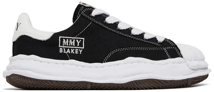 MAISON MIHARA YASUHIRO BLAKEY OG SOLE CANVAS LOW 'BLACK WHITE'