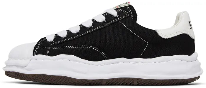 MAISON MIHARA YASUHIRO BLAKEY OG SOLE CANVAS LOW 'BLACK WHITE'