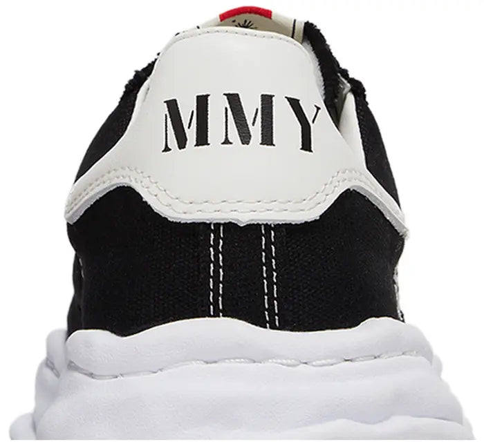 MAISON MIHARA YASUHIRO BLAKEY OG SOLE CANVAS LOW 'BLACK WHITE'