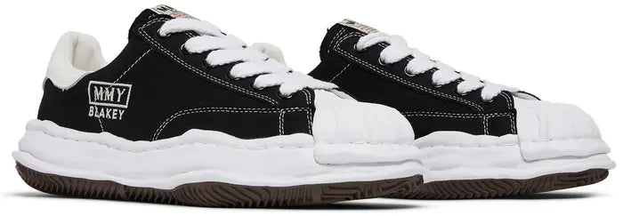 MAISON MIHARA YASUHIRO BLAKEY OG SOLE CANVAS LOW 'BLACK WHITE'