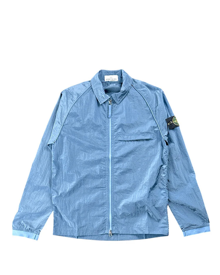 STONE ISLAND GARMENT-DYED NYLON METAL OVERSHIRT