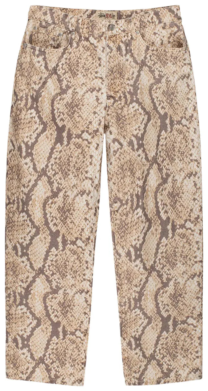 STUSSY WASHED CANVAS BIG OL' JEANS PYTHON
