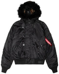STUSSY X ALPHA KRYPTEK N-2B SHORT WAIST PARKA “BLACK”