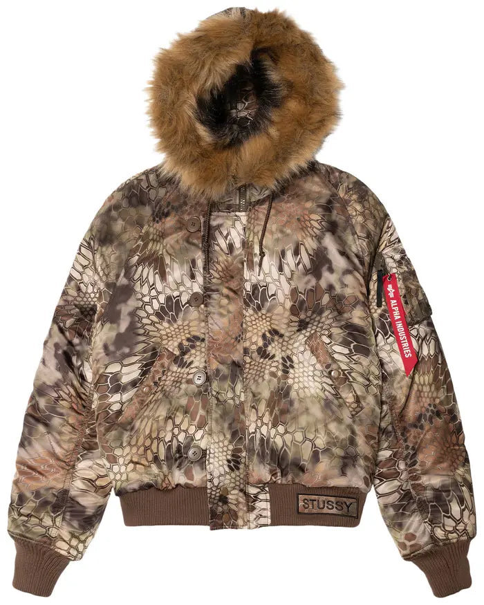 STUSSY X ALPHA KRYPTEK N-2B SHORT WAIST PARKA “HIGHLANDER”
