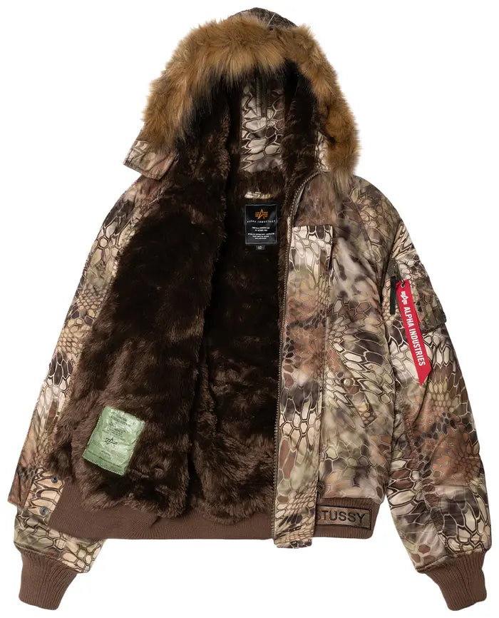 STUSSY X ALPHA KRYPTEK N-2B SHORT WAIST PARKA “HIGHLANDER”