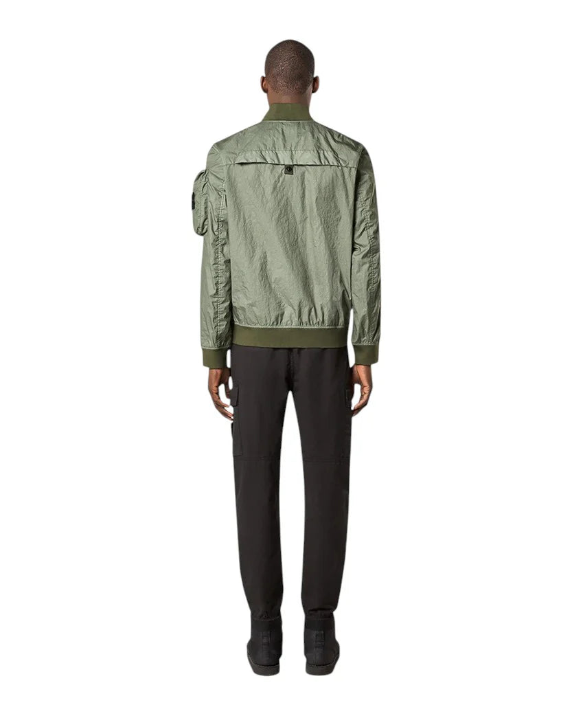 STONE ISLAND 25FW MEMBRANA 3L TC BOMBER JACKET SAGE GREEN