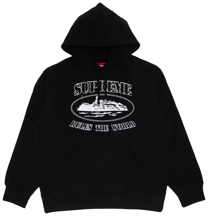 SUPREME × CORTEIZ RULE THE WORLD HOODIE