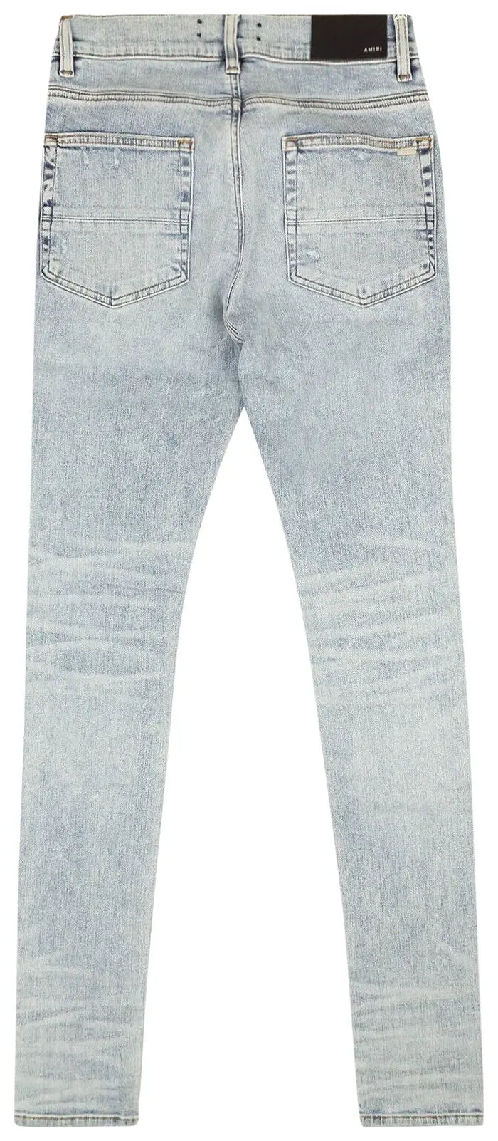 AMIRI PAJAMA ART PATCH SKINNY JEANS “BLUE”