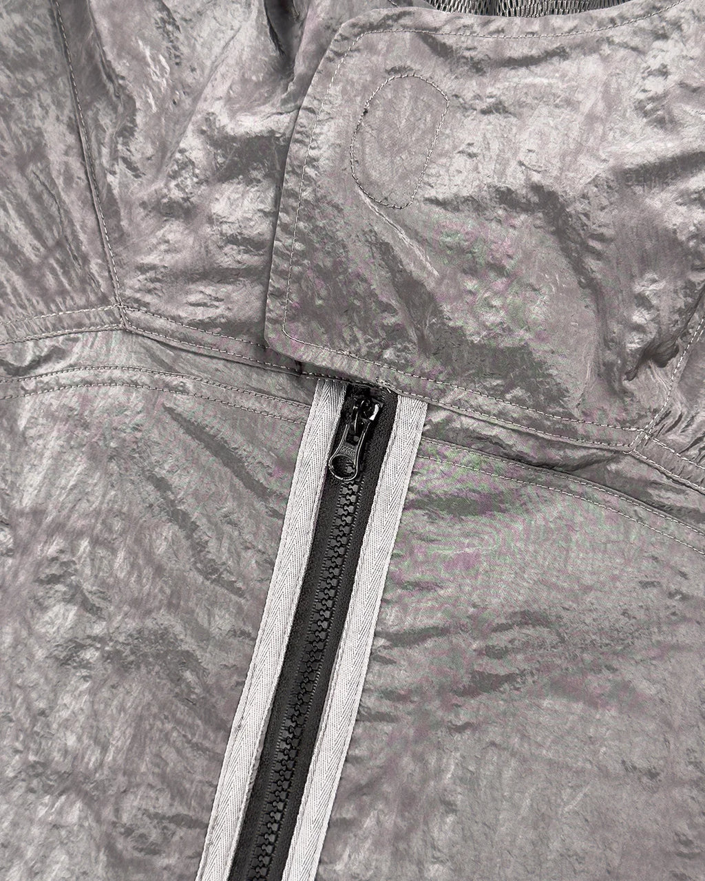 STONE ISLAND SHORT PARKA NYLON METAL WAFFLE PRINT GREY