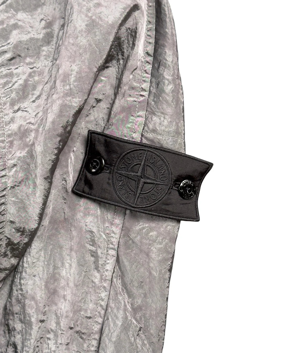 STONE ISLAND SHORT PARKA NYLON METAL WAFFLE PRINT GREY