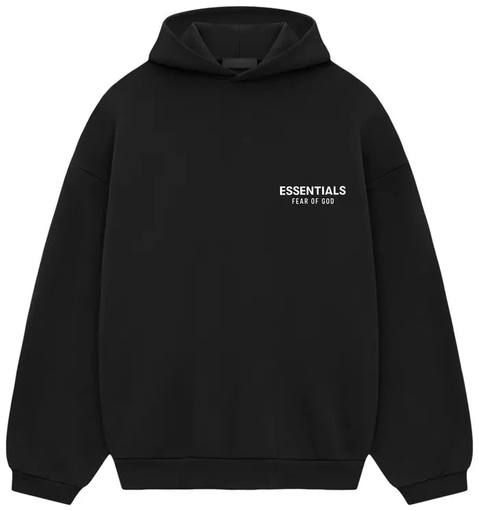 FEAR OF GOD ESSENTIALS FLEECE HOODIE II 'BLACK'