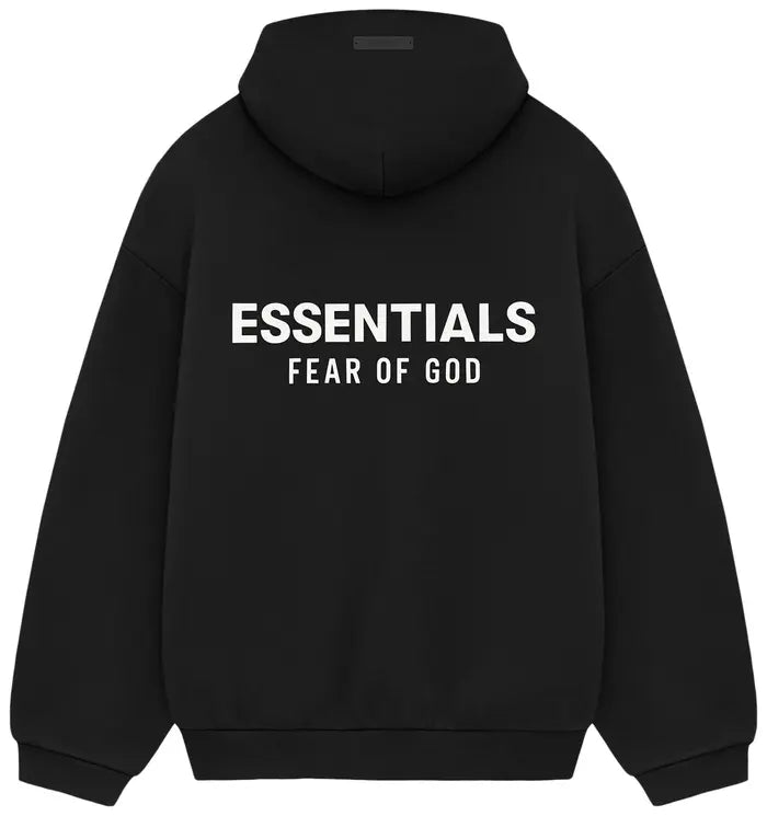 FEAR OF GOD ESSENTIALS FLEECE HOODIE II 'BLACK'