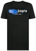 PALM ANGELS NEW YORK SPRAYED-LOGO T-SHIRT 'BLACK'