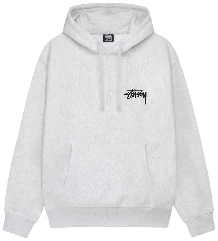 STUSSY CHERRIES HOODIE ASH HEATHER