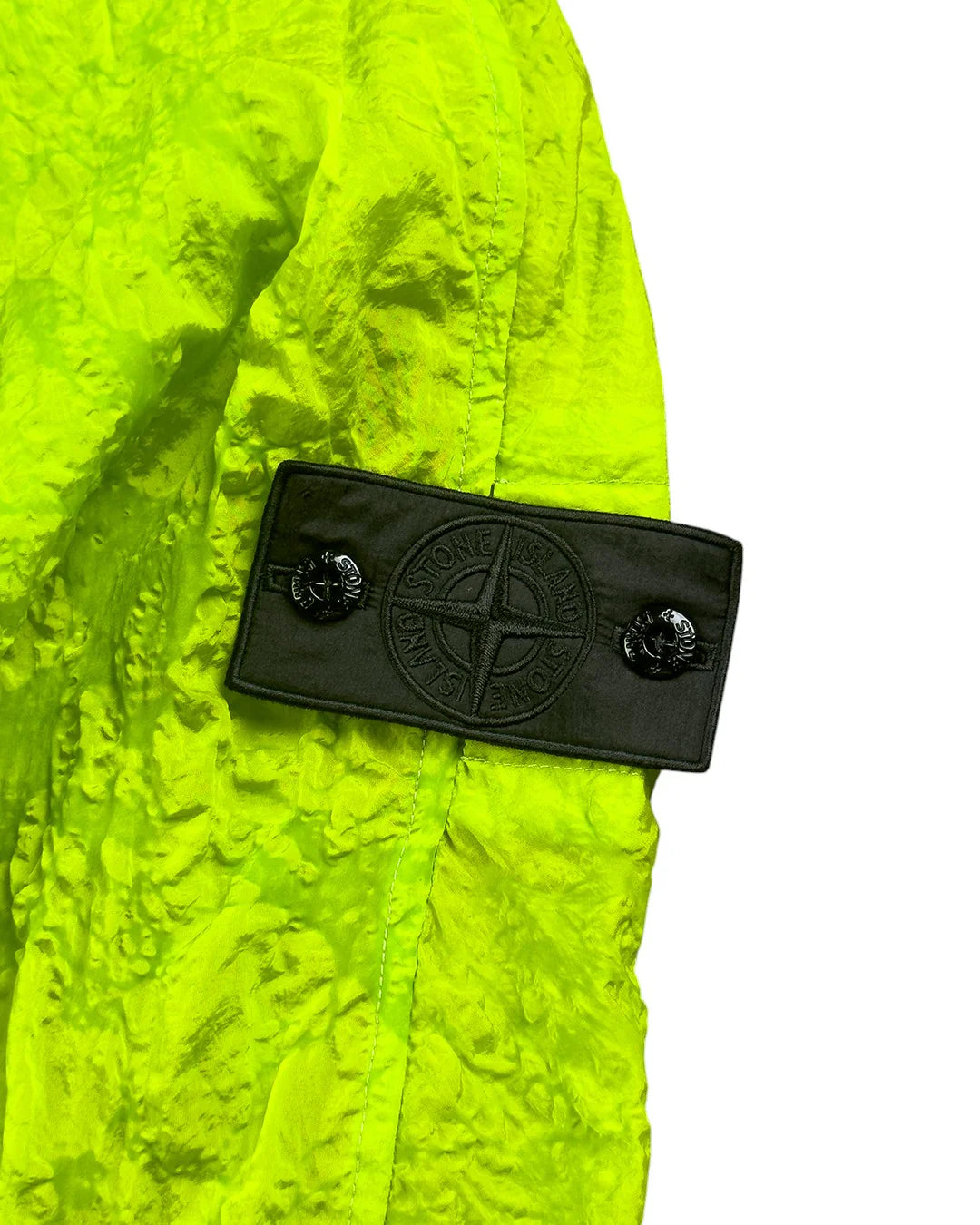 STONE ISLAND SHORT PARKA NYLON METAL WAFFLE PRINT GREEN