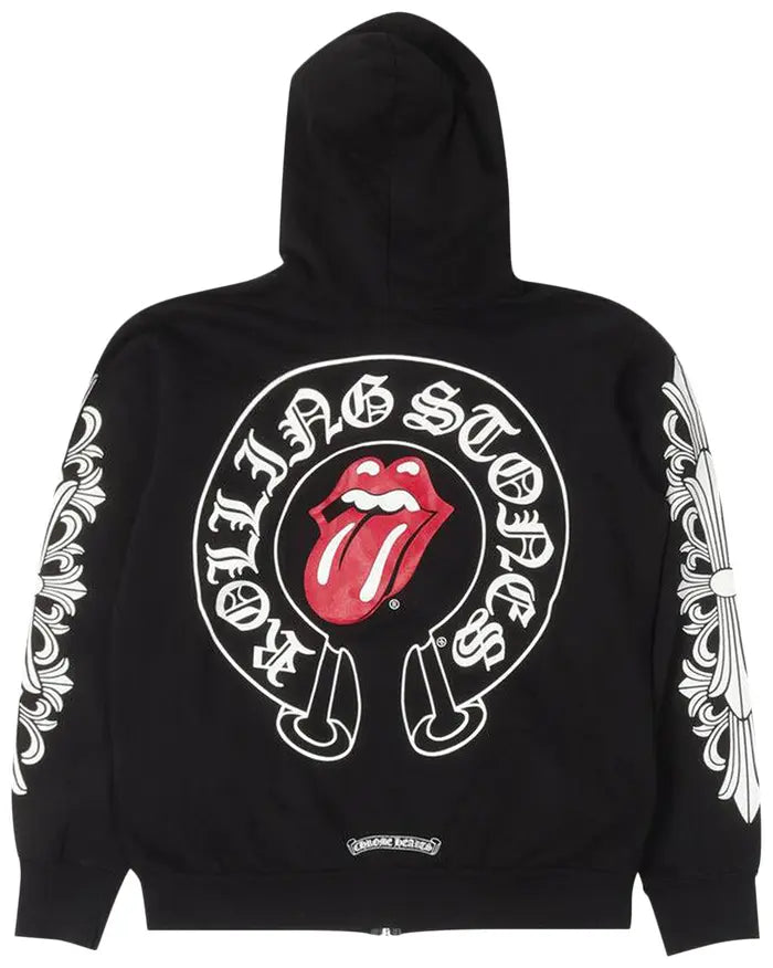 CHROME HEARTS x THE ROLLING STONES ZIP UP “BLACK”