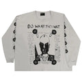 ENFANTS RICHES DÉPRIMÉS DO WHAT THOU WILT LONG-SLEEVE T-SHIRT 'FADED WHITE'