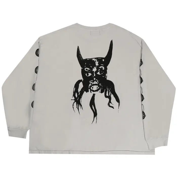 ENFANTS RICHES DÉPRIMÉS DO WHAT THOU WILT LONG-SLEEVE T-SHIRT 'FADED WHITE'