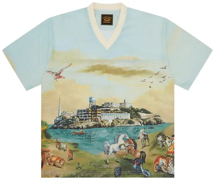 CORTEIZ NARNIA FOOTBALL JERSEY “BLUE / CREAM”