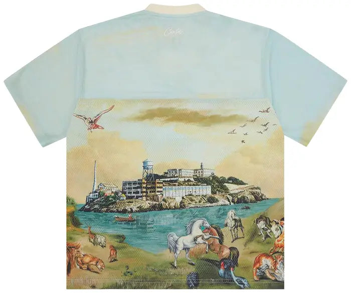 CORTEIZ NARNIA FOOTBALL JERSEY “BLUE / CREAM”