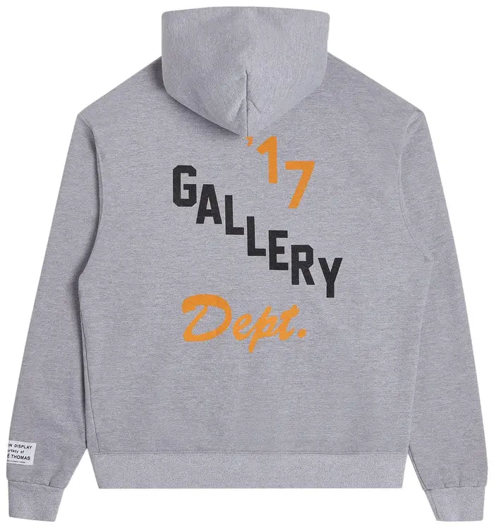 GALLERY DEPT. BOXING MERCH ZIP HOODIE 'HEATHER GREY'