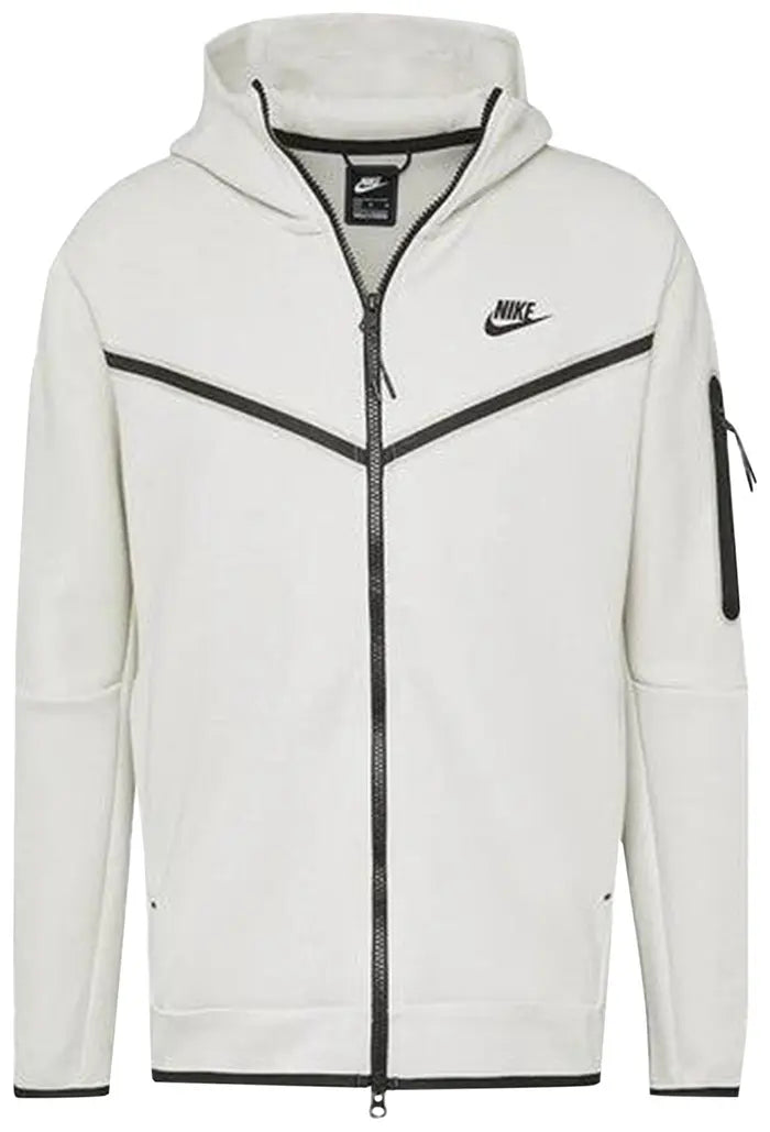 NIKE TECH FLEECE FULL ZIP HOODIE 'WHITE/BLACK'