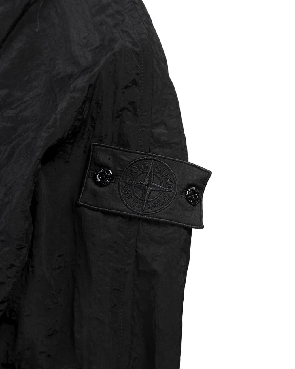 STONE ISLAND SHORT PARKA NYLON METAL WAFFLE PRINT BLACK