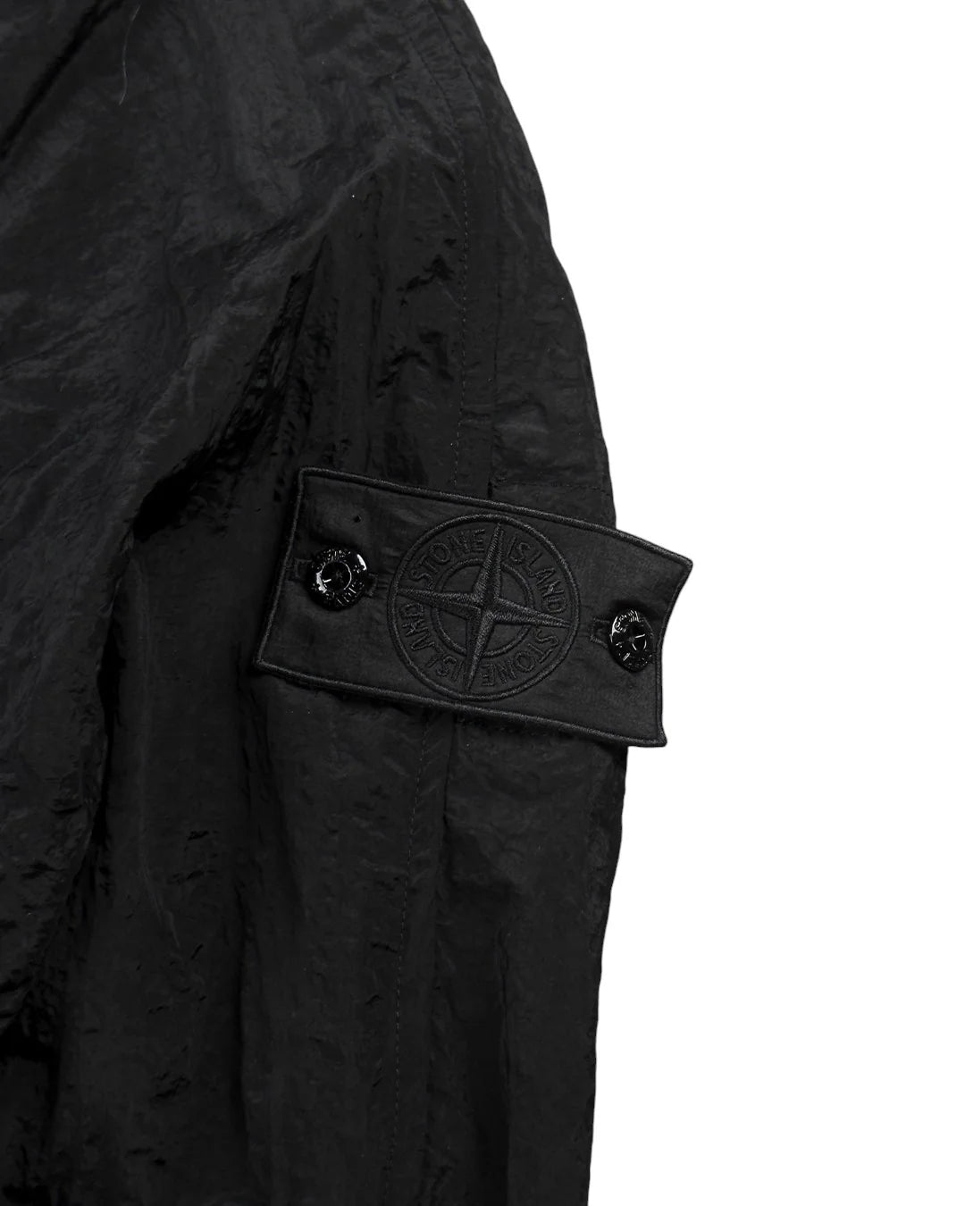 STONE ISLAND SHORT PARKA NYLON METAL WAFFLE PRINT BLACK