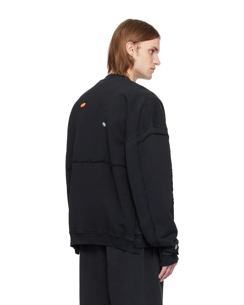 MARTINE ROSE ZIP UP TRACK JACKET BLACK