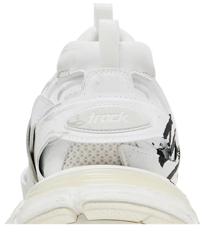BALENCIAGA TRACK SIGNATURE SNEAKER IN WHITE