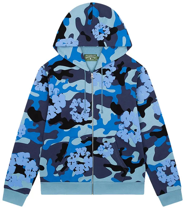 DENIM TEARS THE WREATH ZIP HOODIE