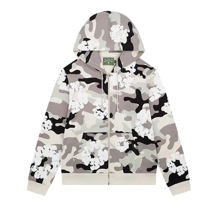 DENIM TEARS THE WREATH ZIP HOODIE